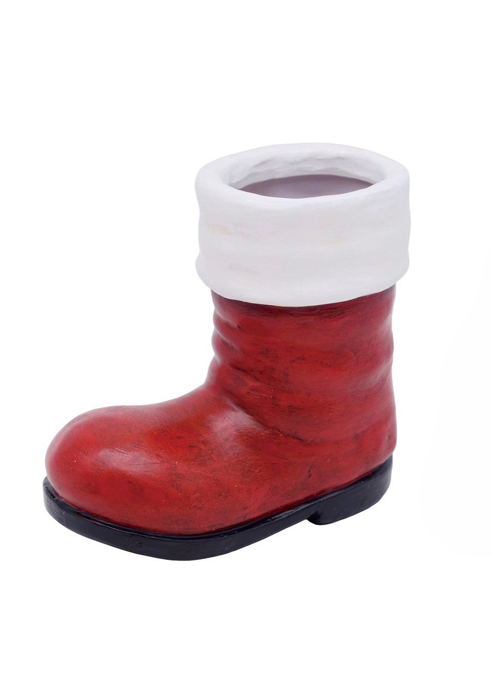 Mini Santa Boot Planter With Drainage - Sold Individually