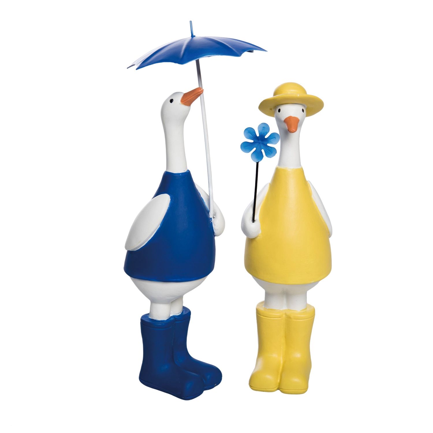 Resin Duck Spring Figurine - 2 Styles - Sold Individually