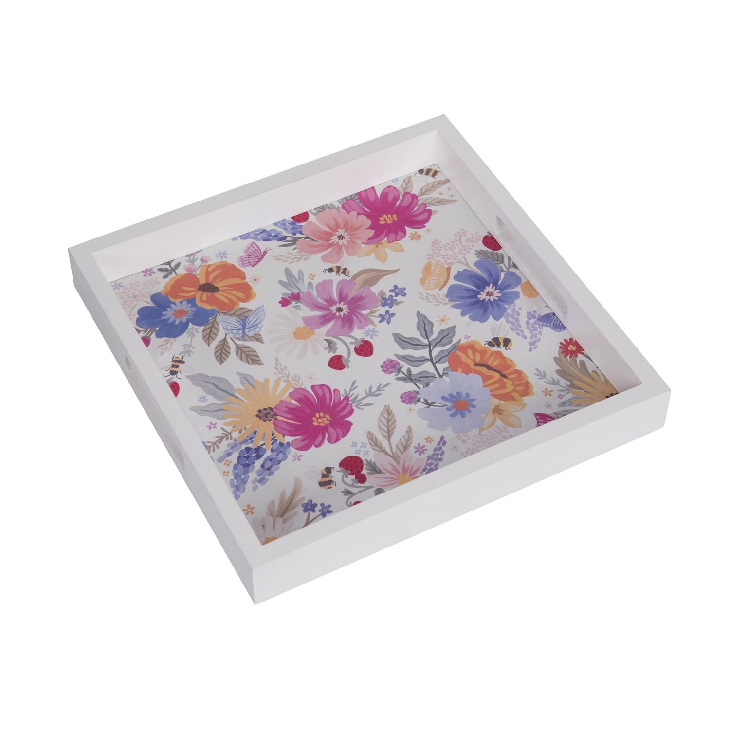 Floral Cottage Tray 13"