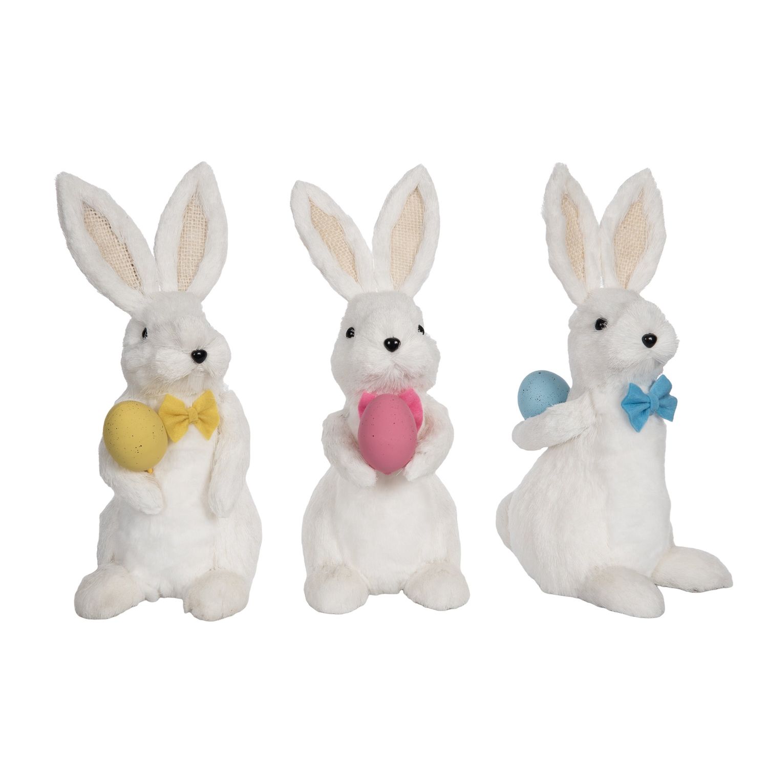Sisal Bunny With Egg - 3 Styles - Sold Individually