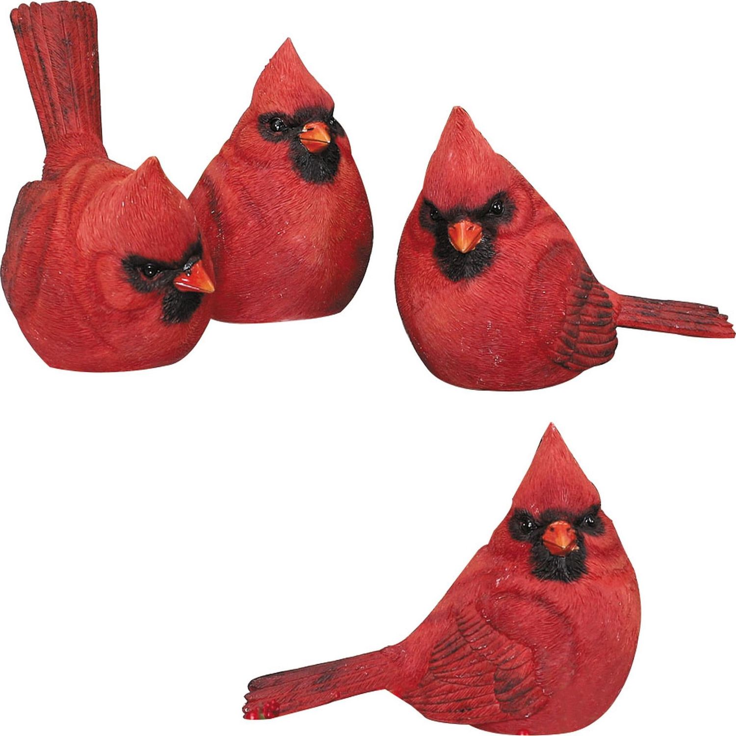 Small Resin Cardinal Figurine - 4 Styles - Sold Individually