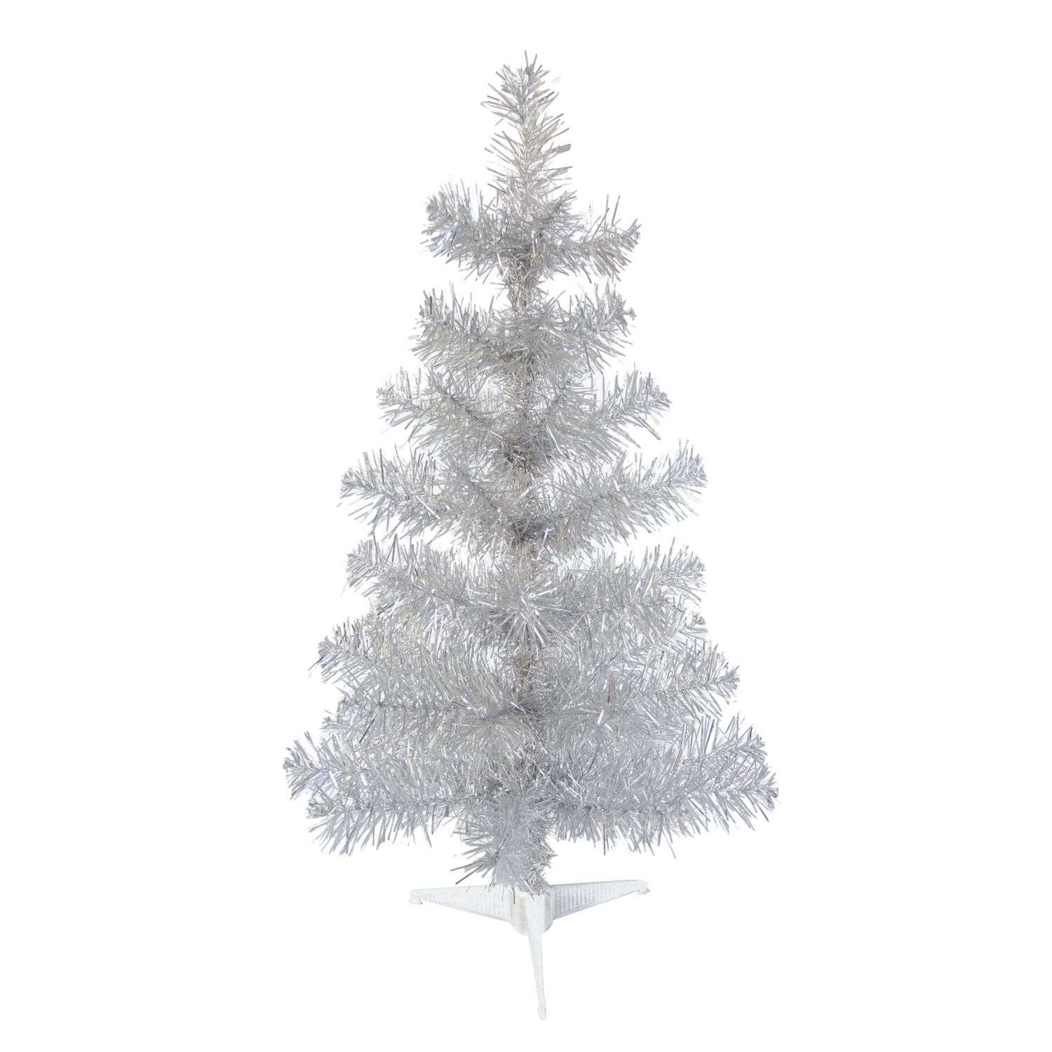 Silver Tinsel Tree Small
