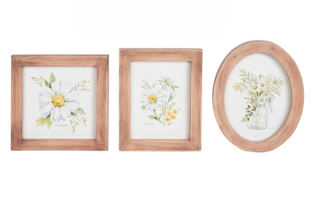 Framed Daisy Art - 3 Styles - Sold Individually