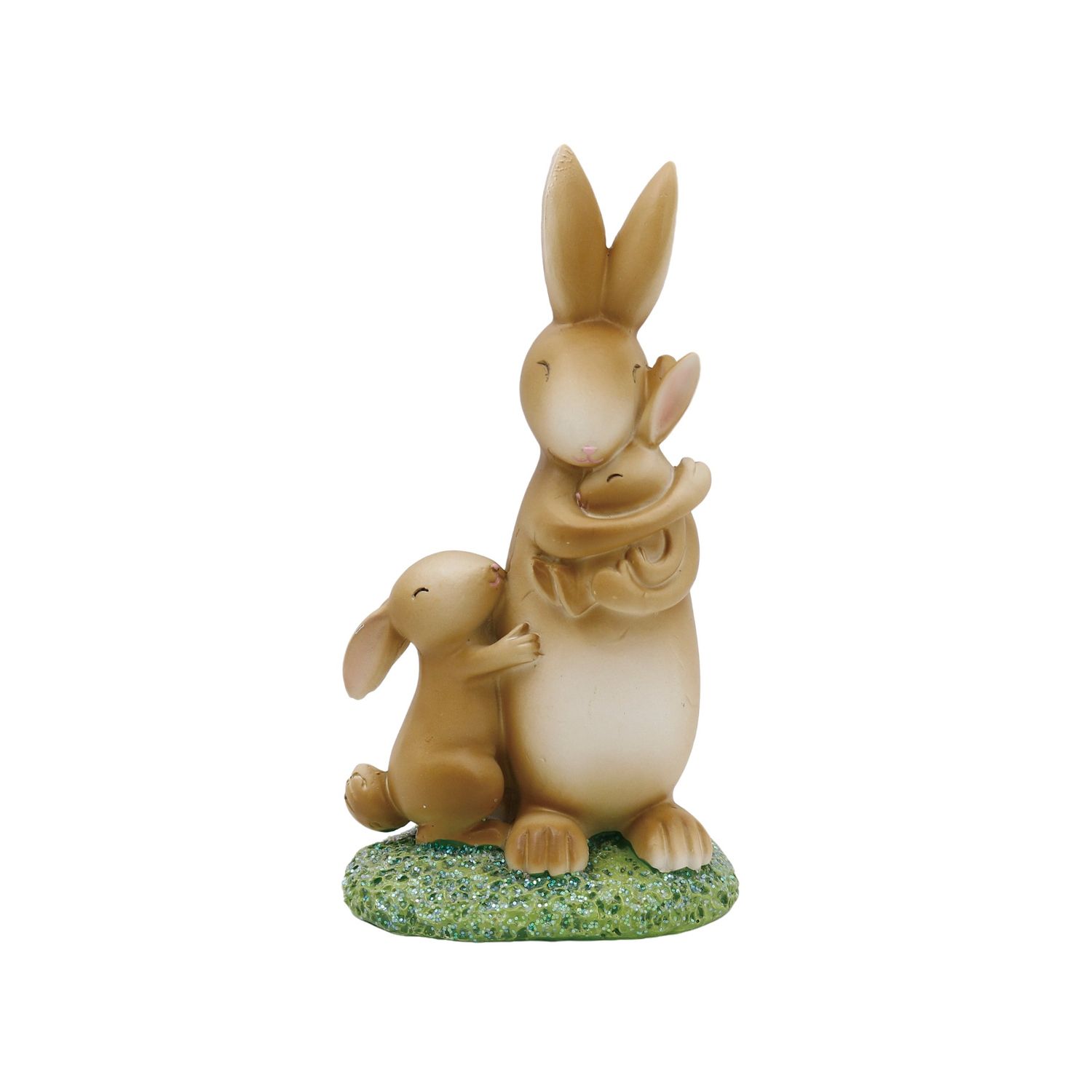 Resin Easter Family Of 3 Figurine - 6"