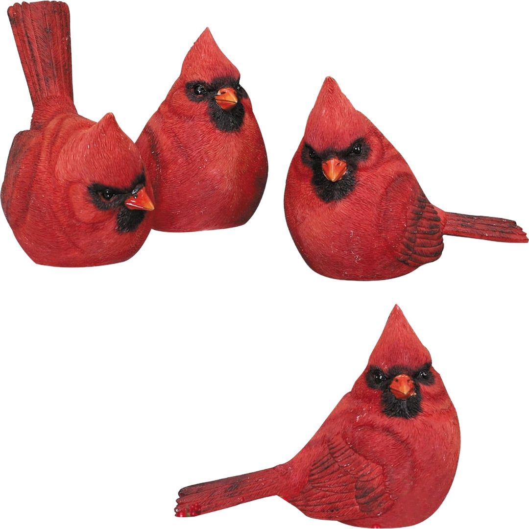 Large Resin Cardinal Figurine - 4 Styles - Sold Individually