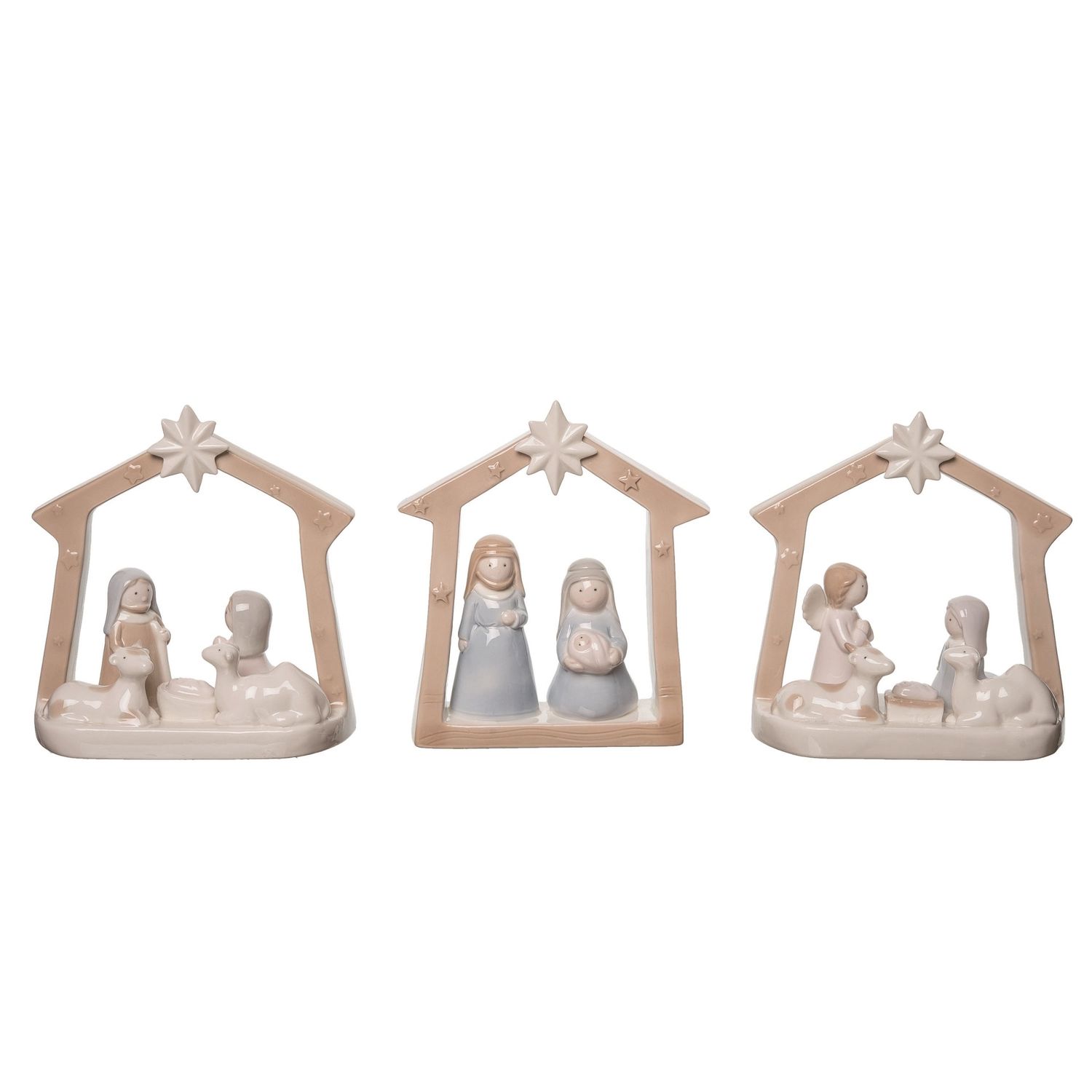 Mini Ceramic Nativity - 3 Styles - Sold Individually