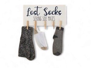 Lost Socks With Clips Decor