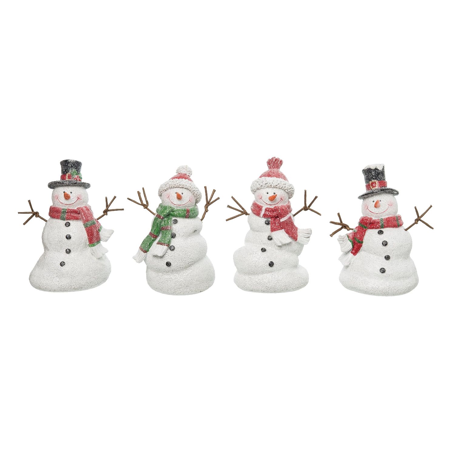 Snowman With Hat &amp; Scarf - 4 Styles - Sold Individually