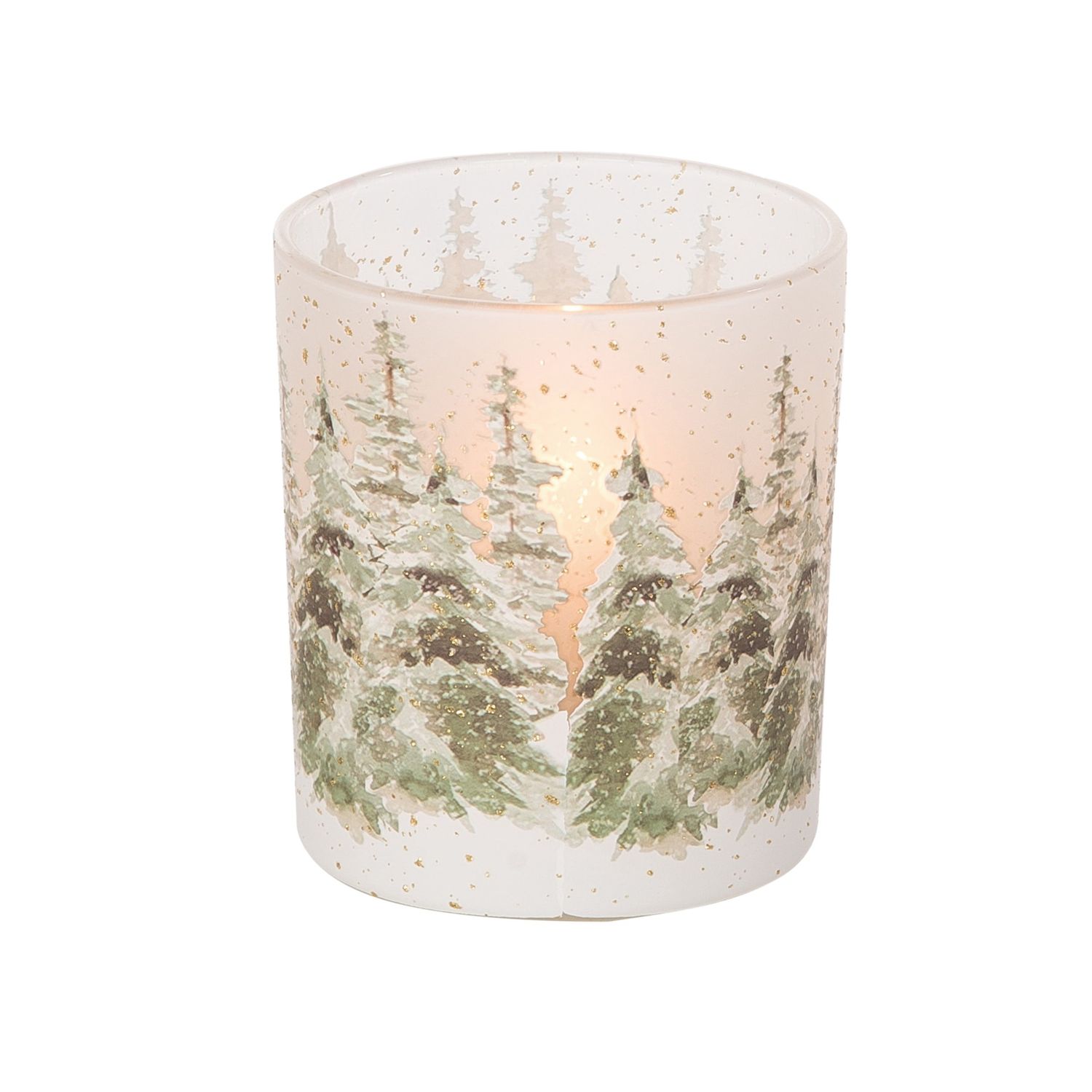 Winter Scene Candleholder