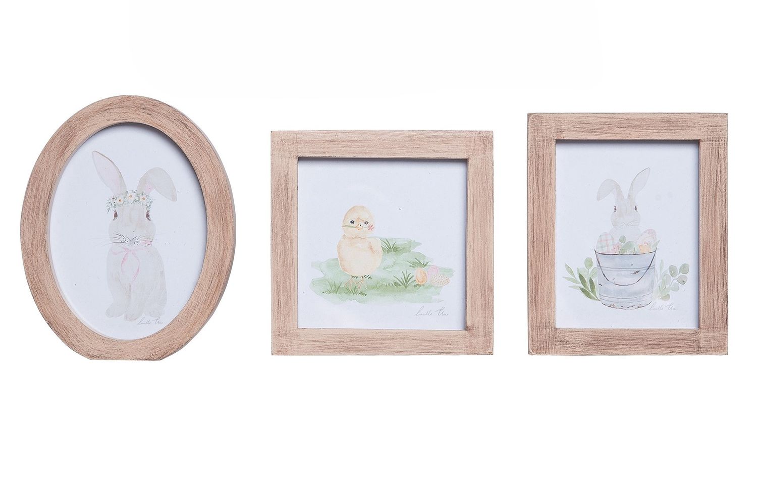 Framed Bunny Art - 3 Styles - Sold Individually