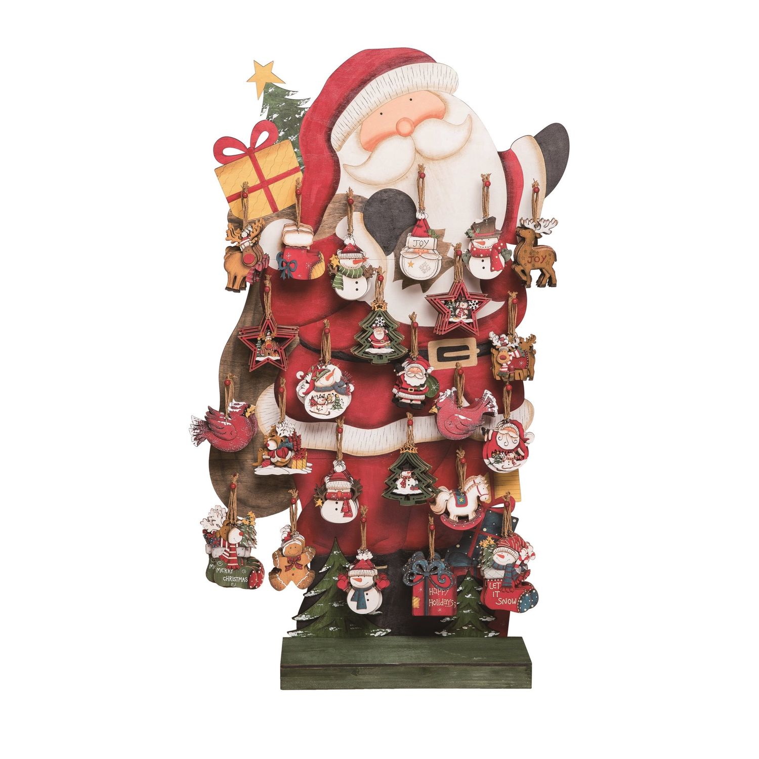 Plywood Laser Cut Out Ornaments - 6 Styles - Sold Individually