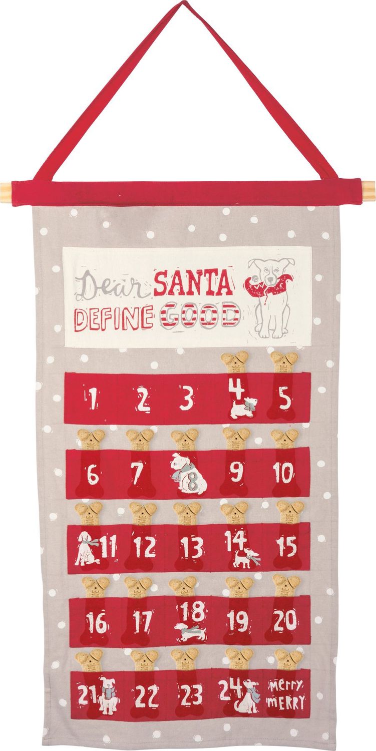 Cotton Wall Countdown - Dear Santa Define Good
