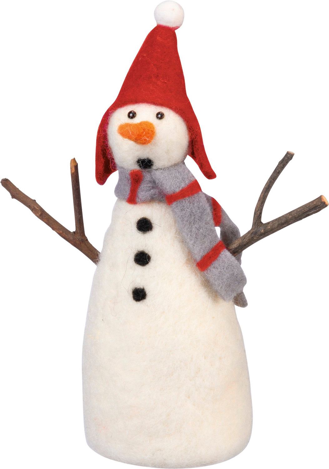 Surprised Snowman Critter - 8.50" X 6.50" X 2.75"