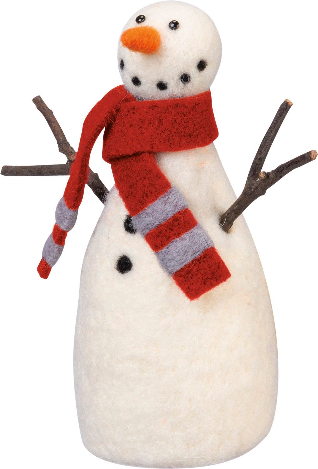 Smiling Snowman Critter - 6.50" X 6.50" X 2.75"