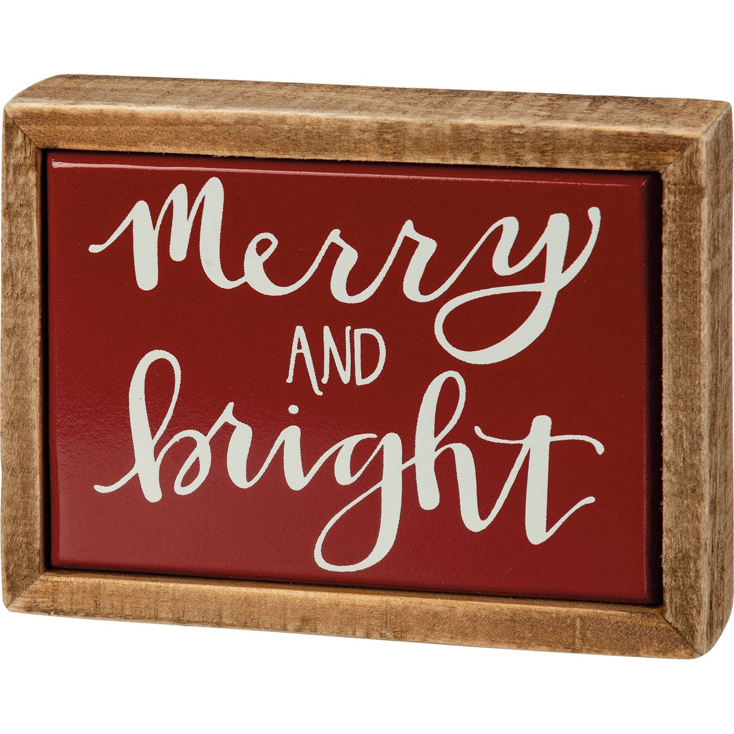 Mini Box Sign - Merry And Bright