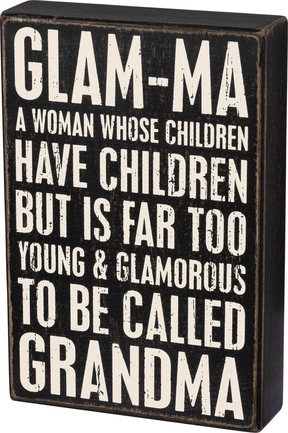 Box Sign - Glam-Ma - 6" X 9"