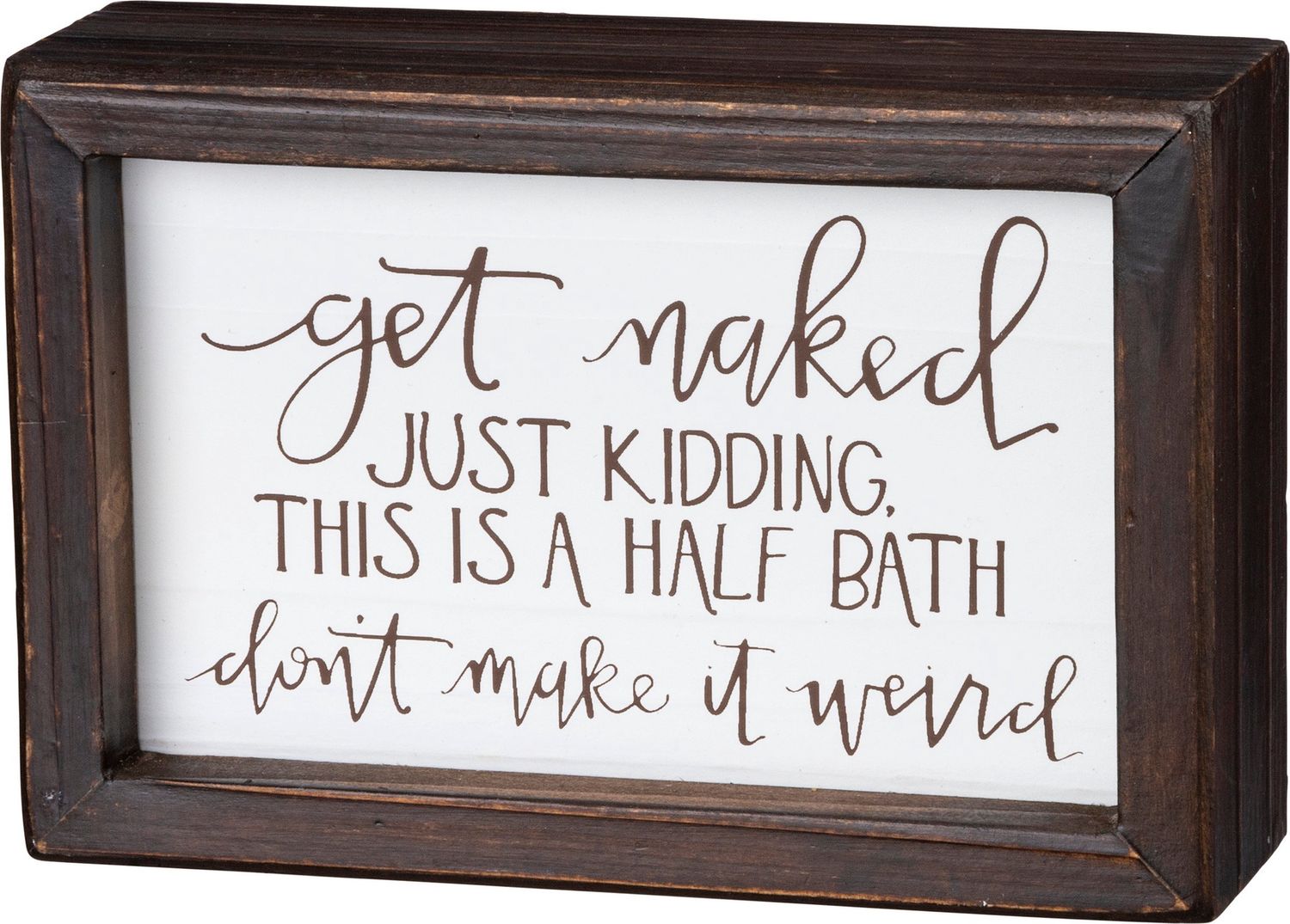 Inset Box Sign - Half Bath