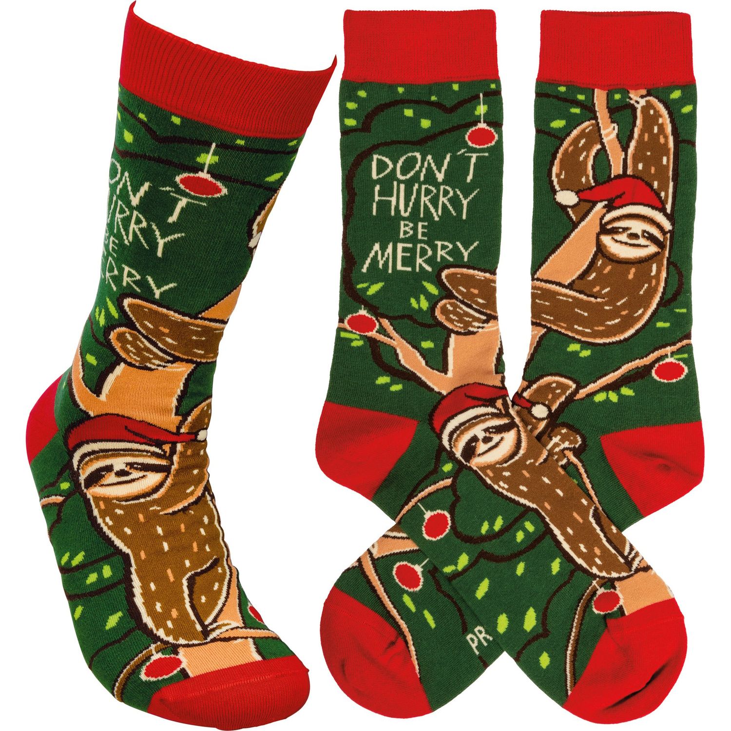 Christmas Socks - Don'T Hurry Be Merry