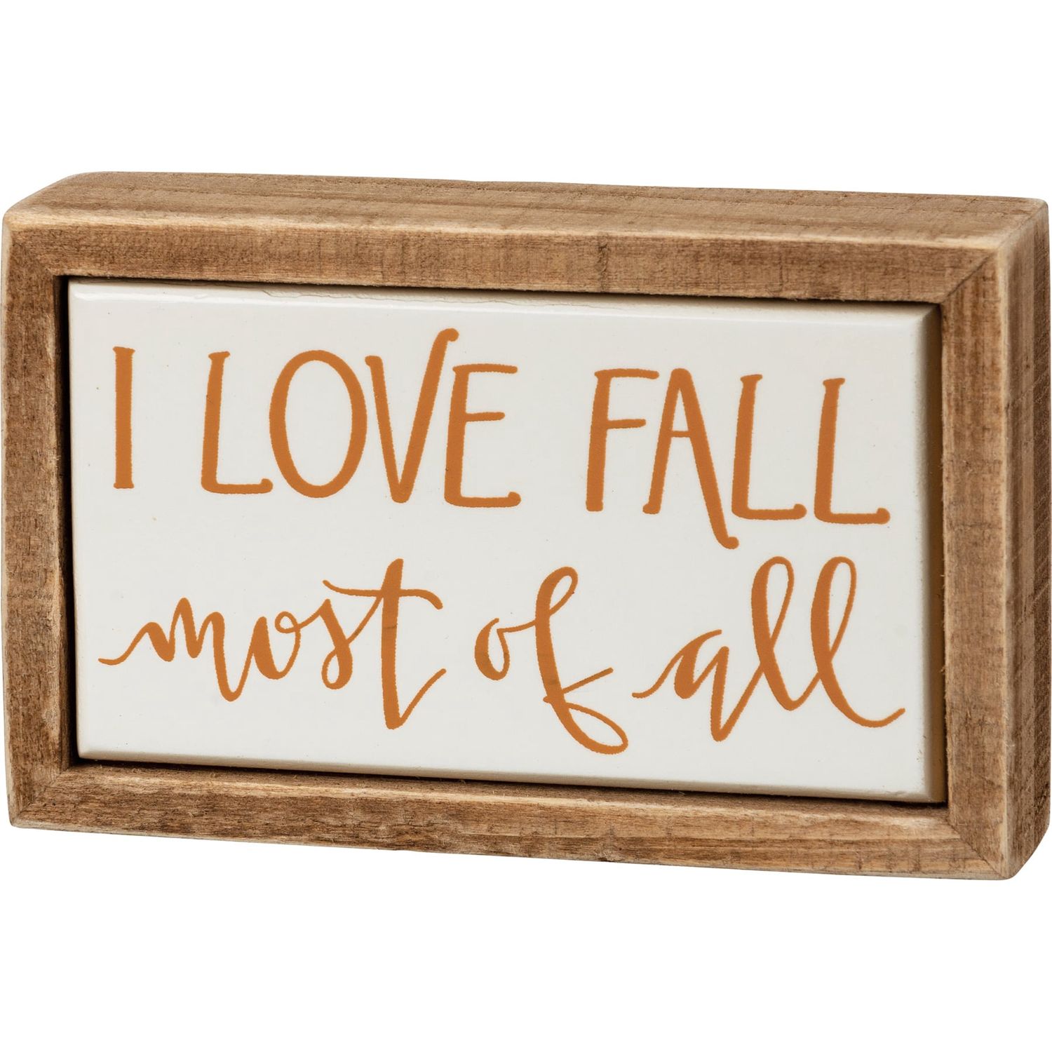 Mini Box Sign - I Love Fall