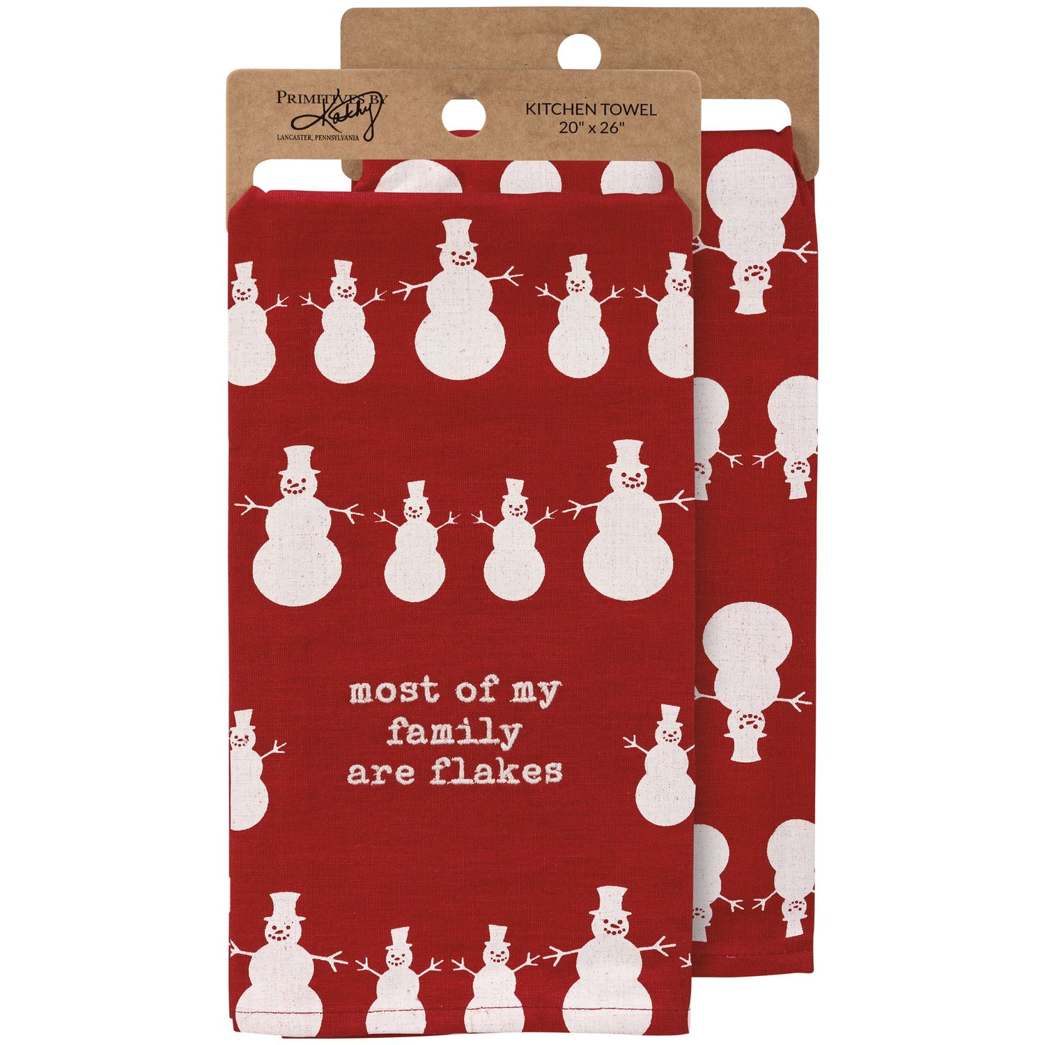 Kitchen Towel - Most Of My Family Are Flakes