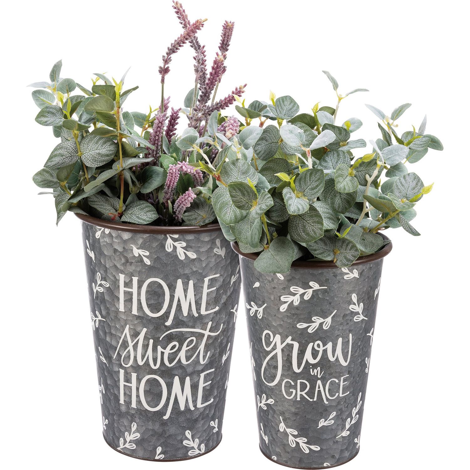Galvanized Metal Vase - Grow In Grace Small