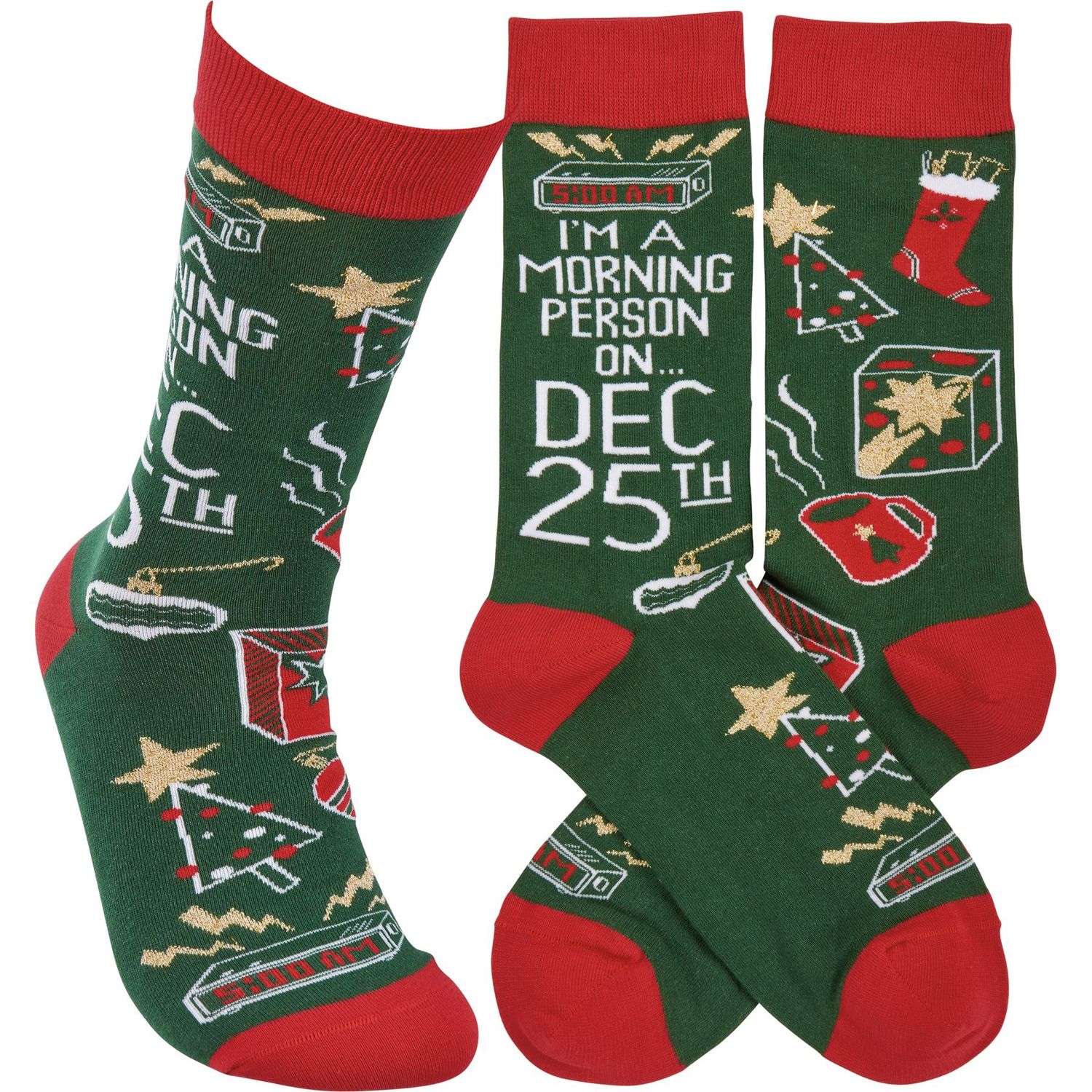 Christmas Socks - Morning Person