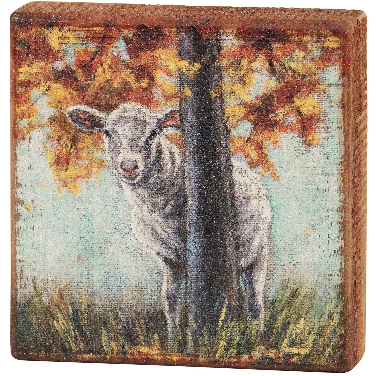 Block Sign - Fall Sheep