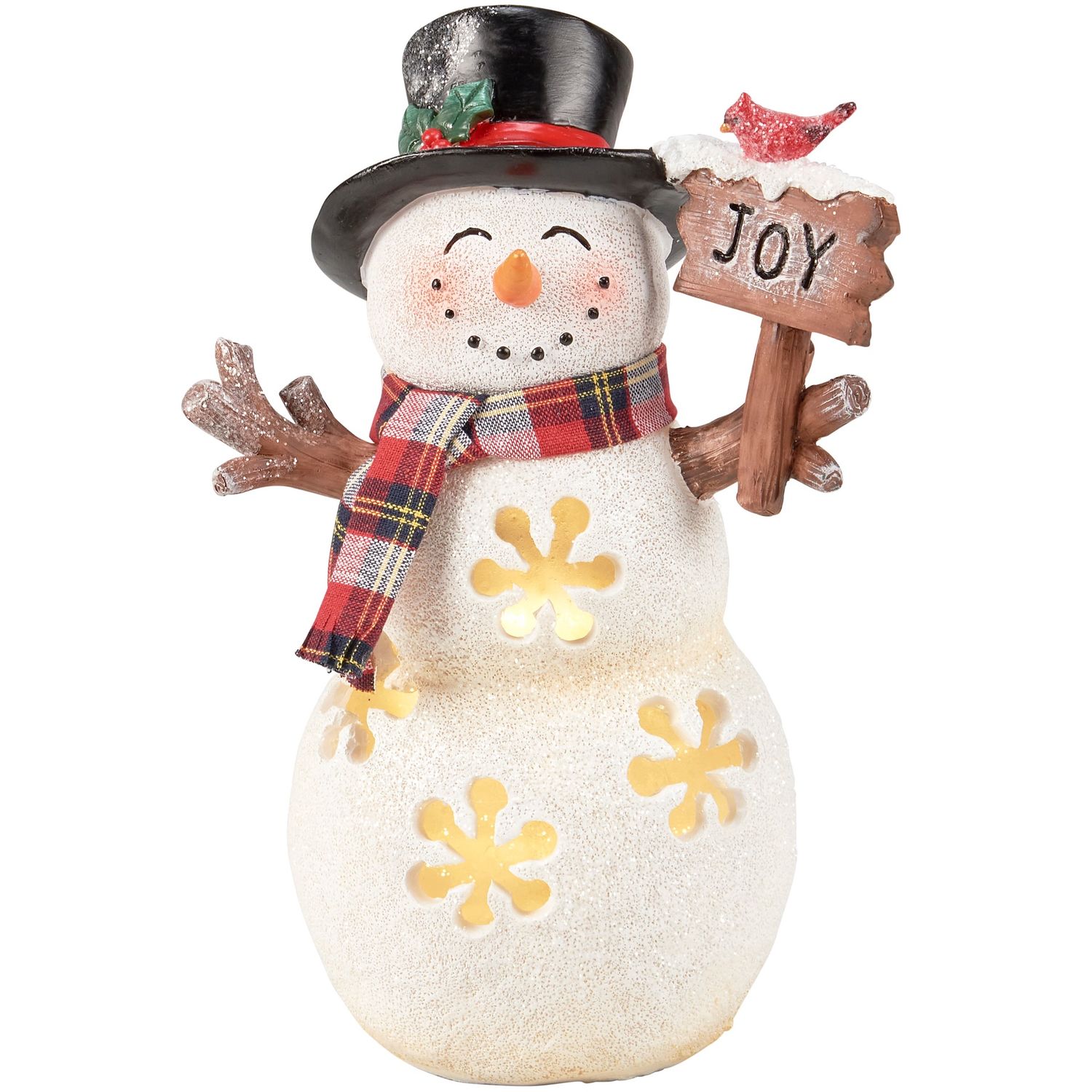 Lighted Snowman Figurine