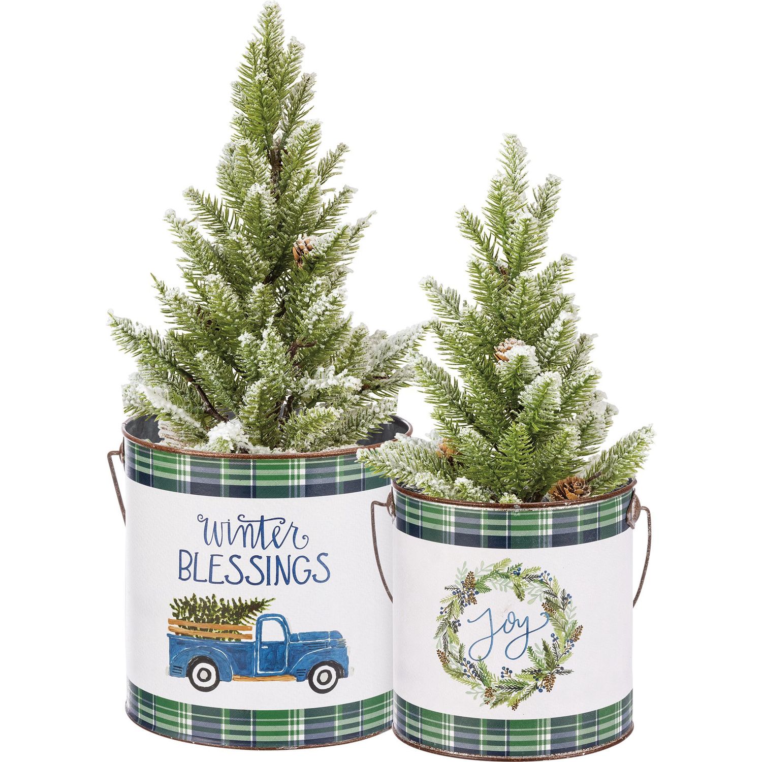 Galvanized Handled Bucket - Sold Individually - 2 Sizes