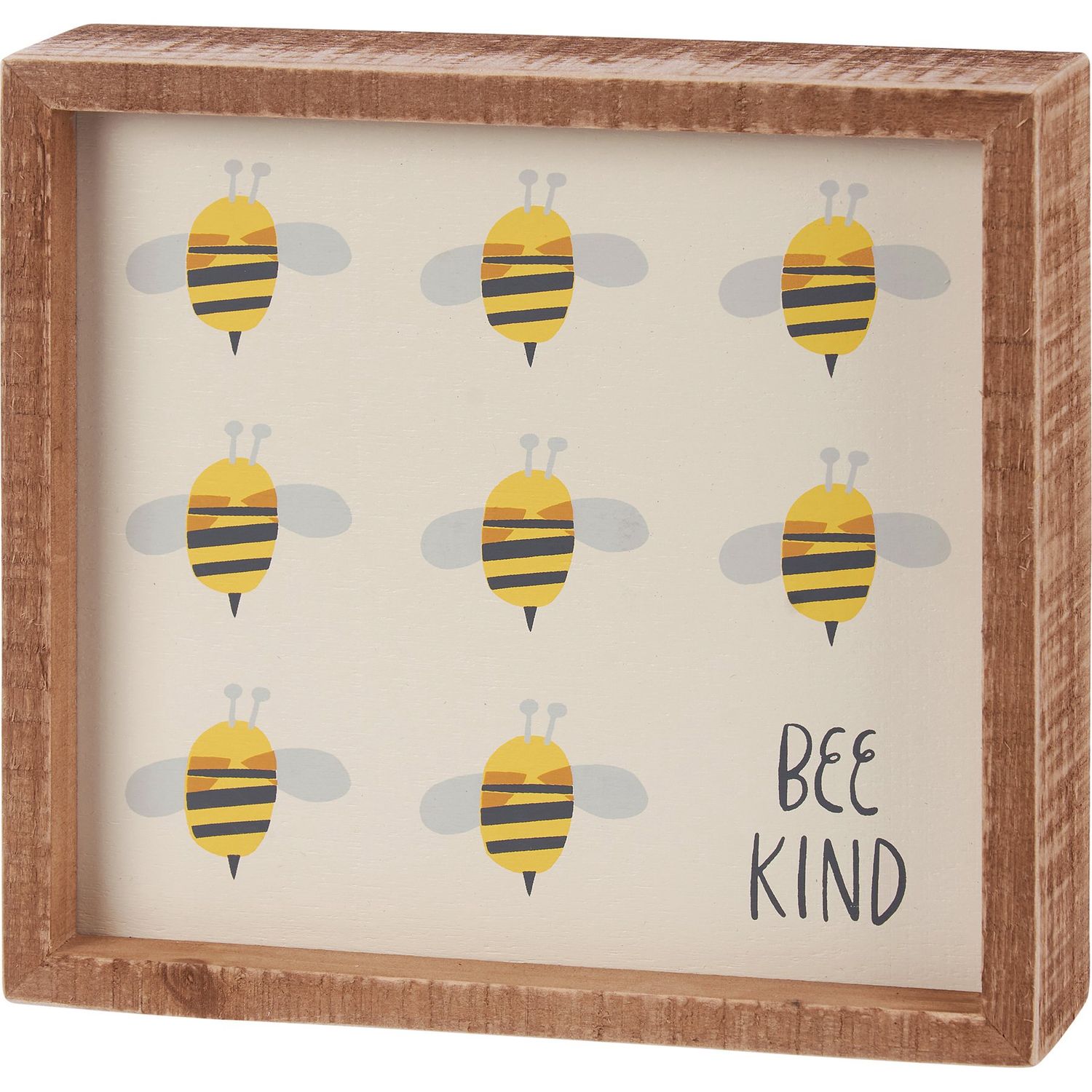 Inset Box Sign - Bee Kind