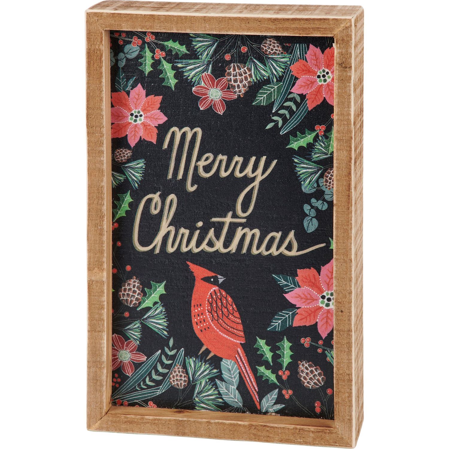 Inset Box Sign - Merry Christams