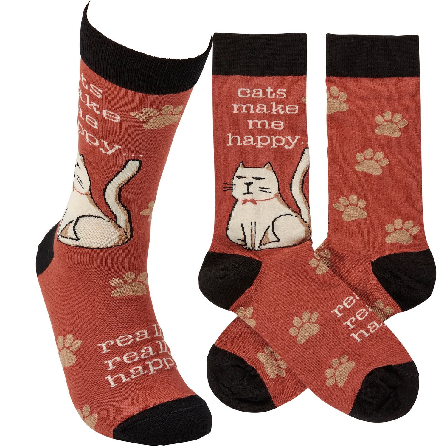 Socks - Cats Make Me Happy