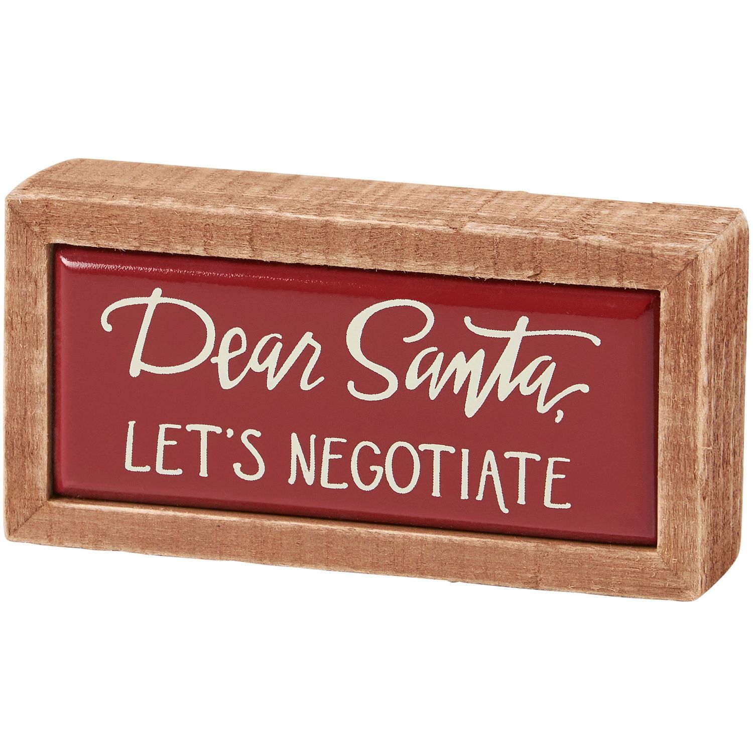 Mini Box Sign - Dear Santa