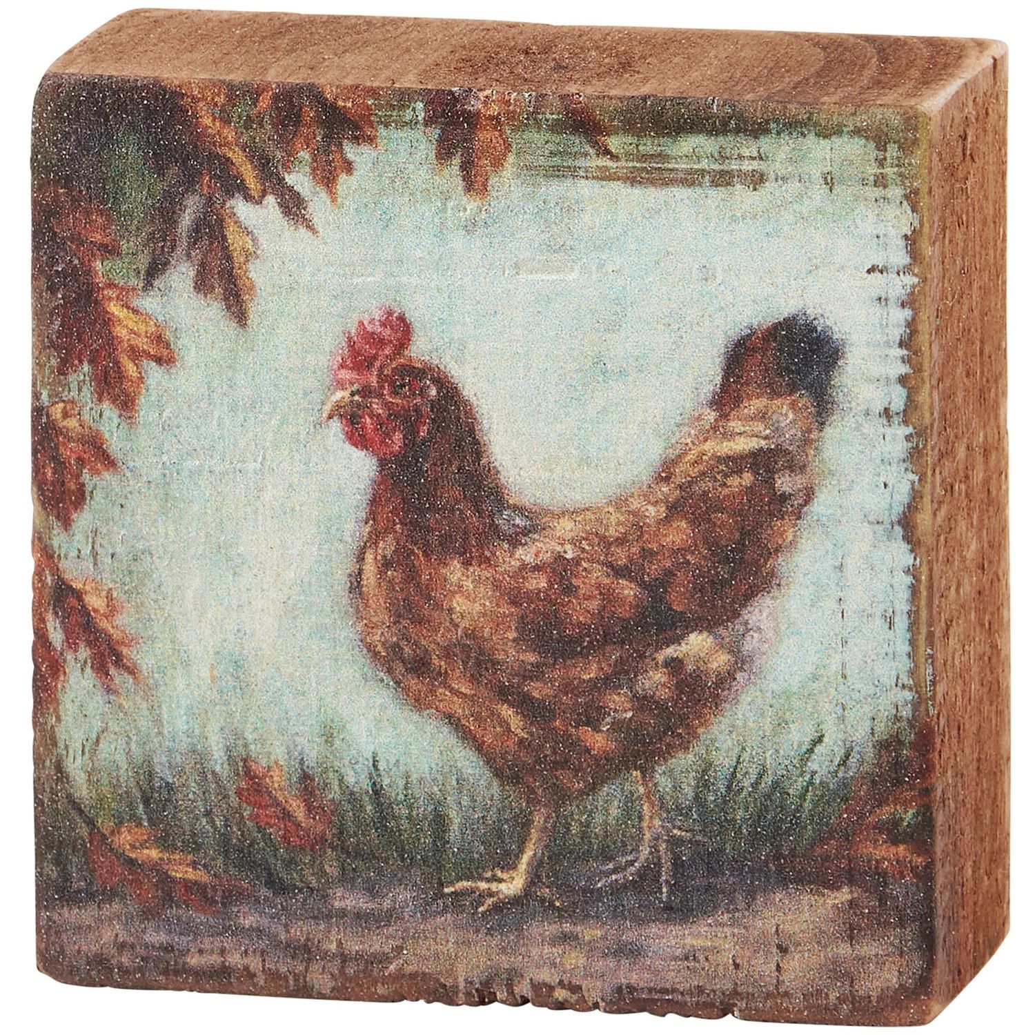 Block Sign - Fall Chicken