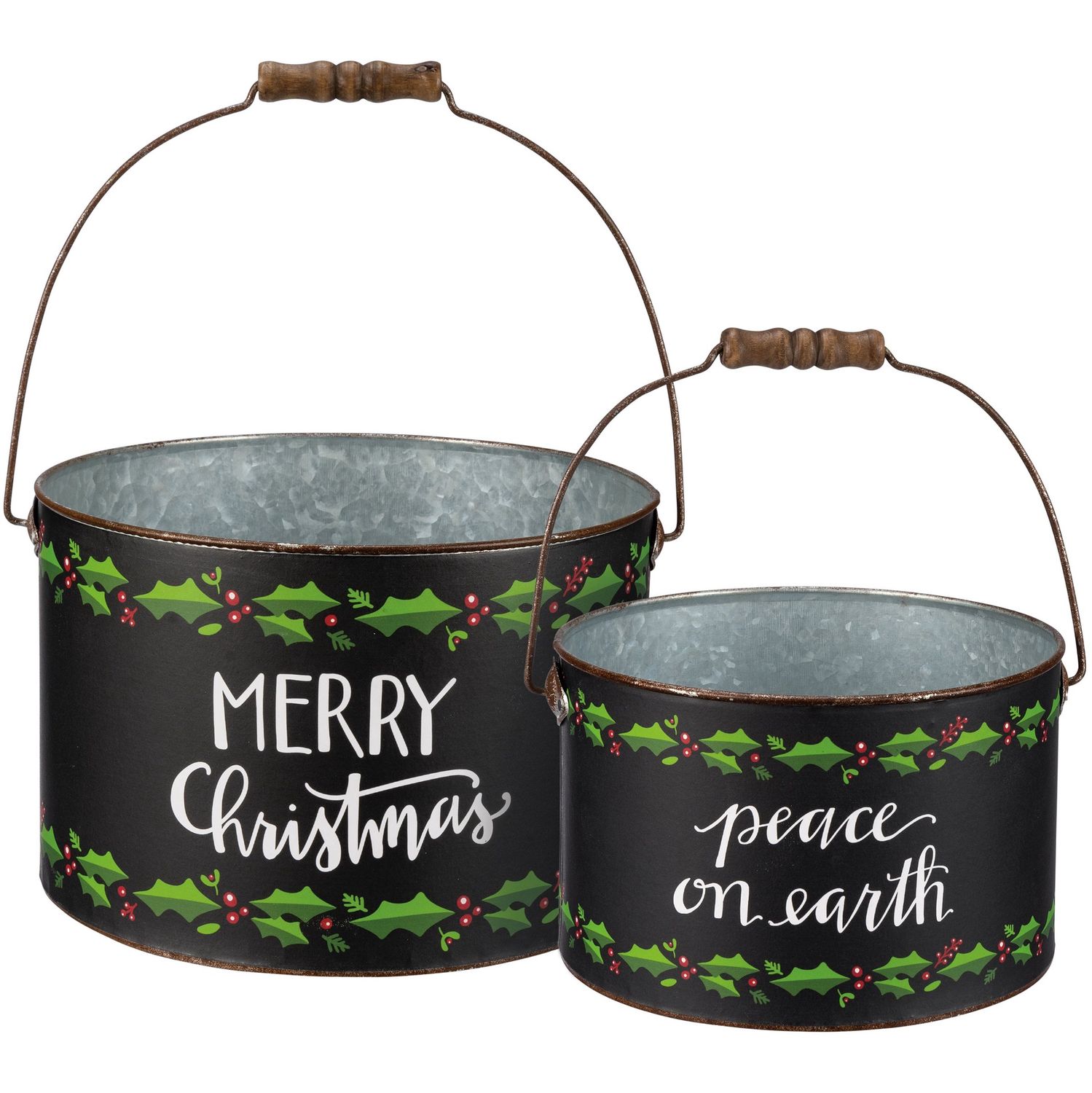 Merry Christmas Bucket, Size: Small