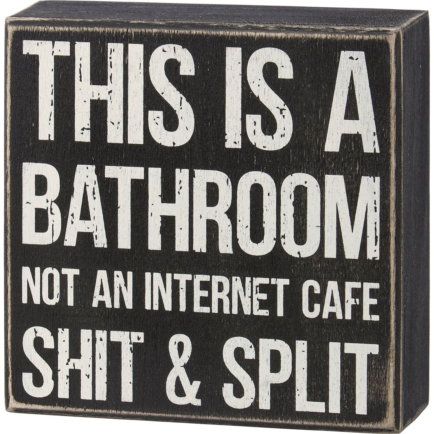 Box Sign - This Is A Bathroom