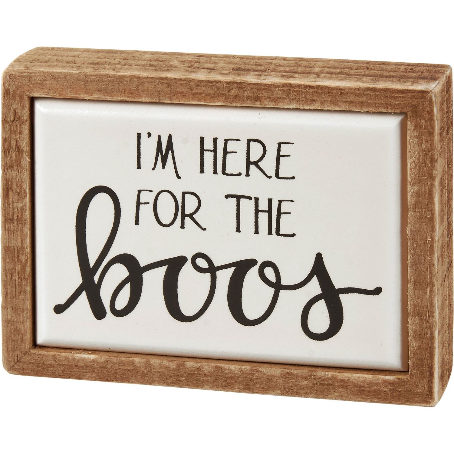 Mini Box Sign - Here For The Boos