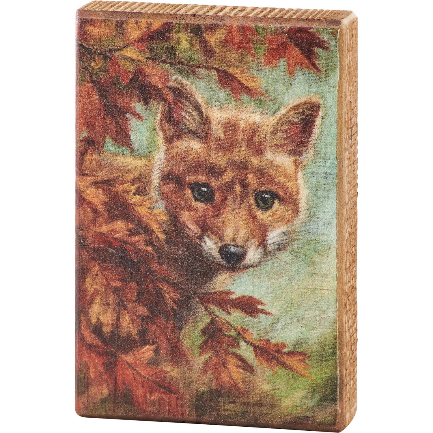 Block Sign - Curious Fox