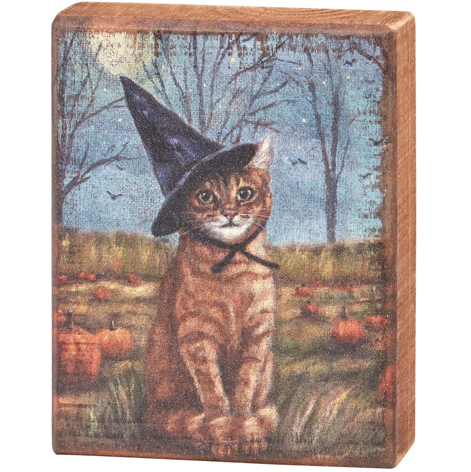 Block Sign - Cat As Witch