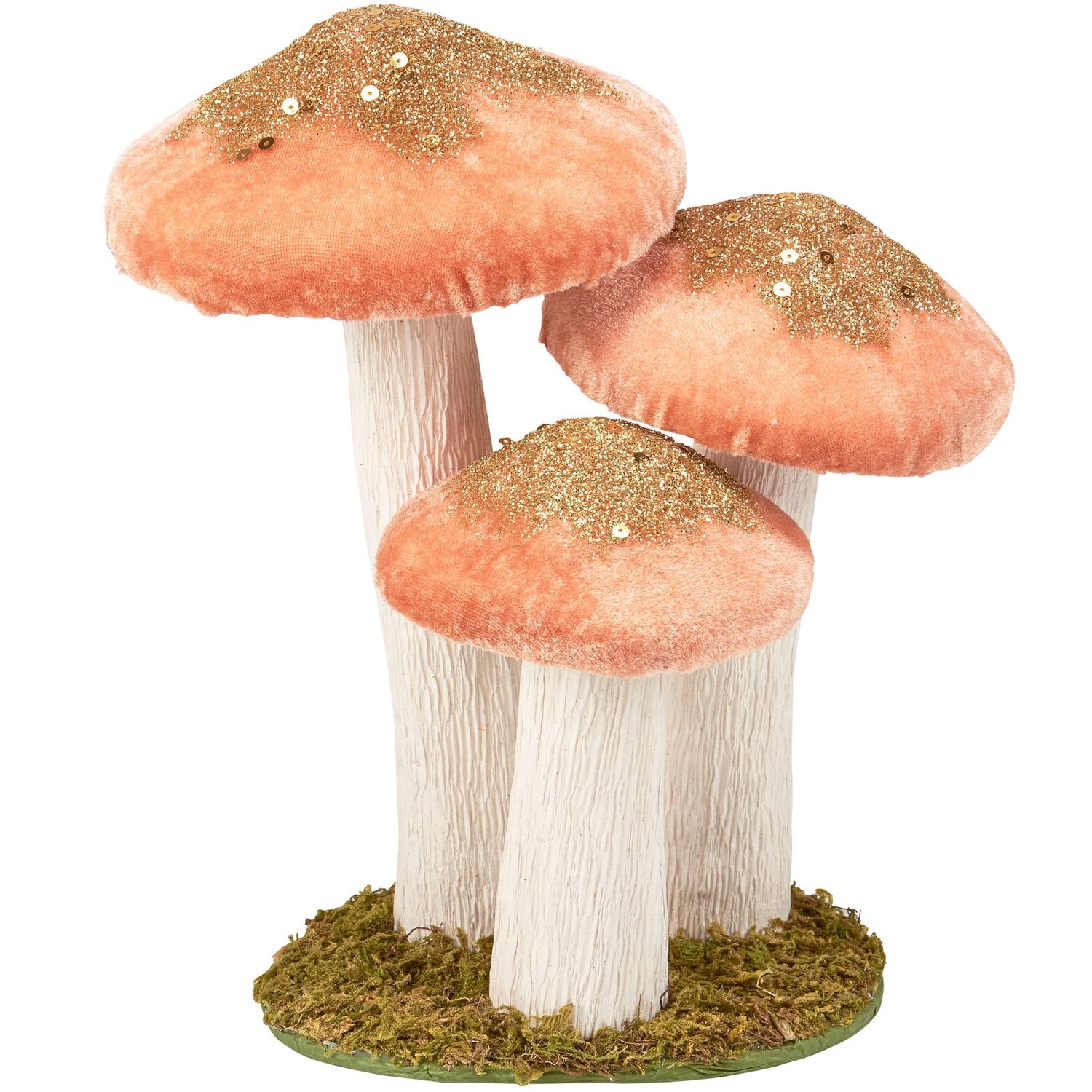 Peach Mushroom Trio