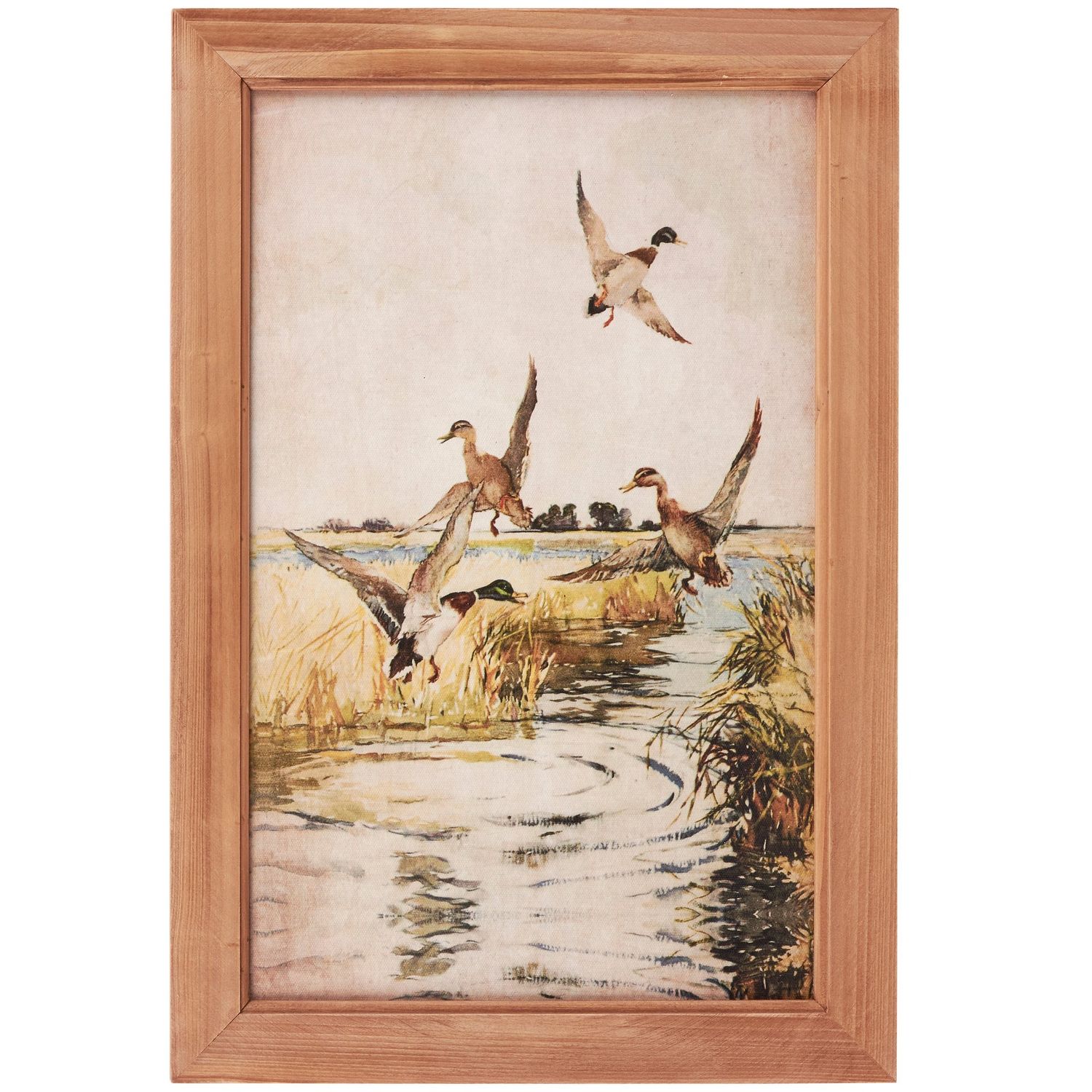 Mallards Framed Wall Art - 14" X 20"
