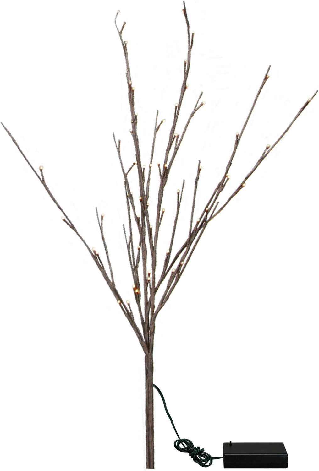 Lit Willow Twig Branch - Indoor/Outdoor - 60 Light Requires 3 AA Batteries