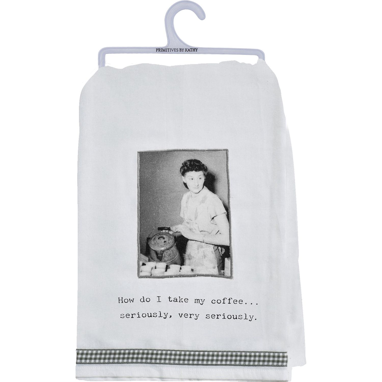 Kitchen Towel - How Do I Take My Coffee