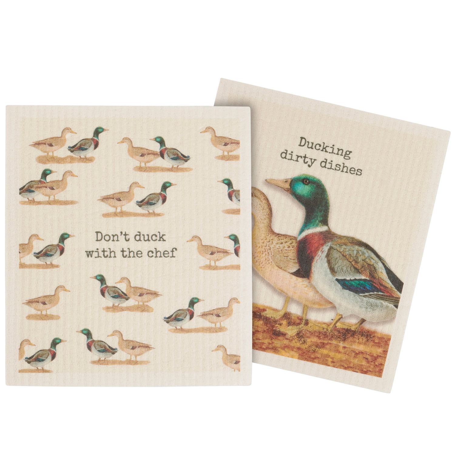 Swedish Dish Cloth Set - Duck