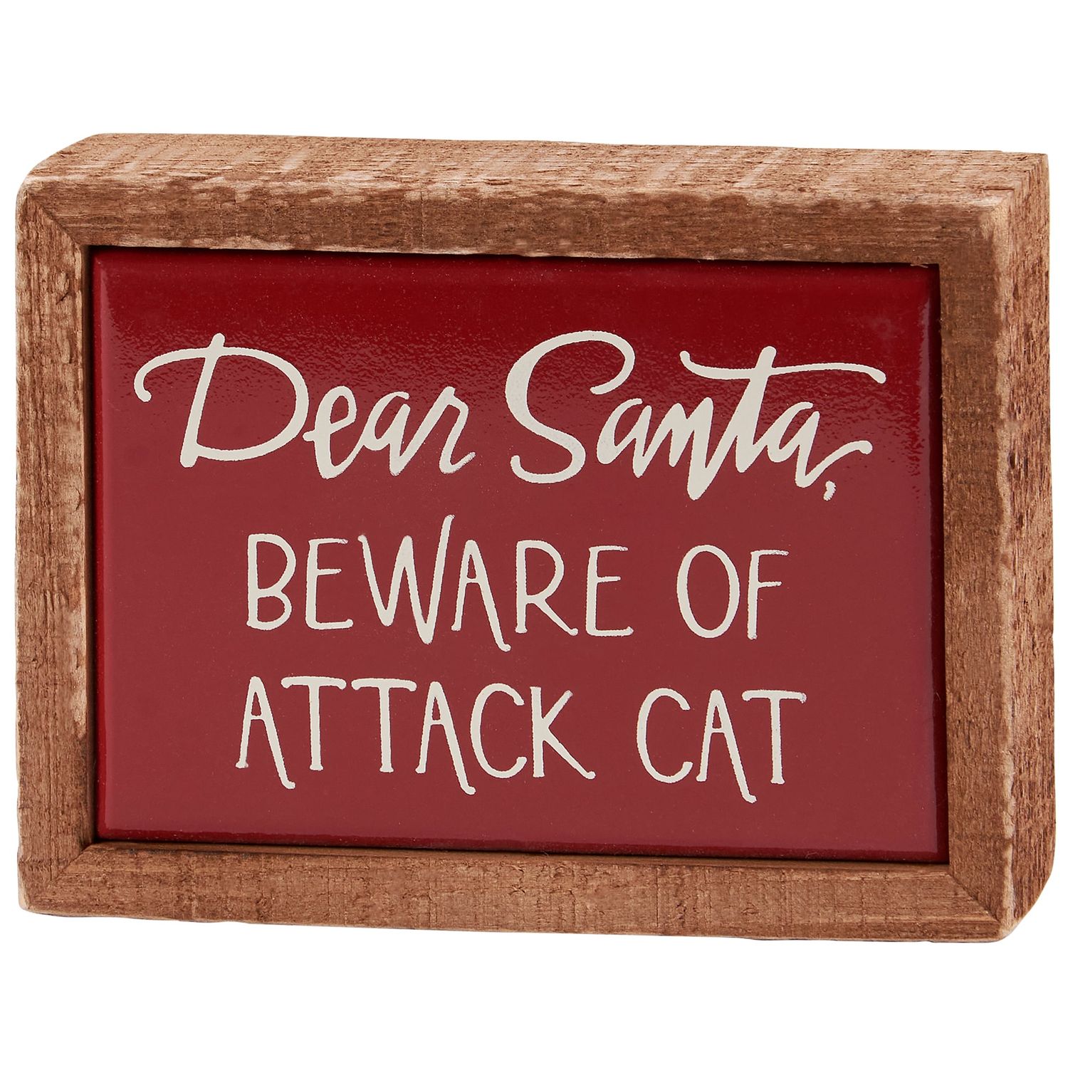 Mini Box Sign - Cat Attack