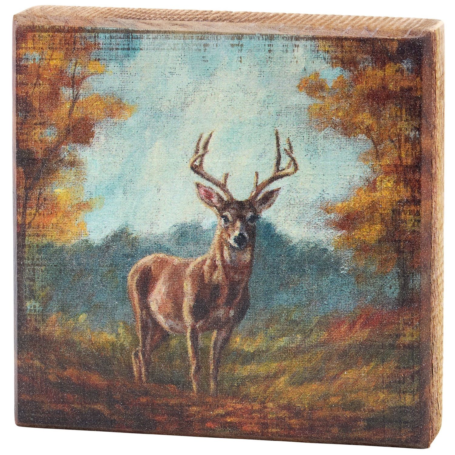 Block Sign - Forest Deer