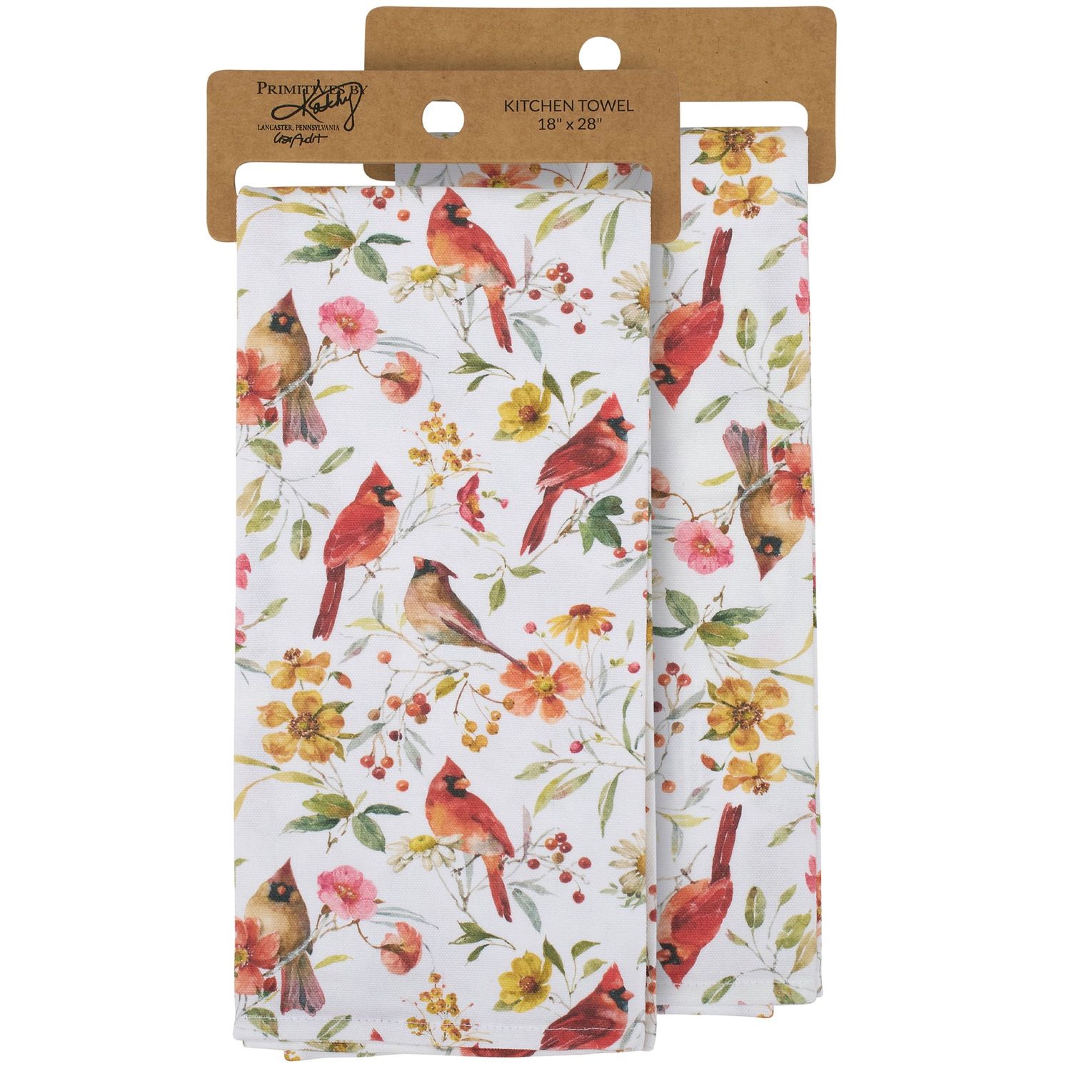 Kitchen Towel - Summer Cardinals