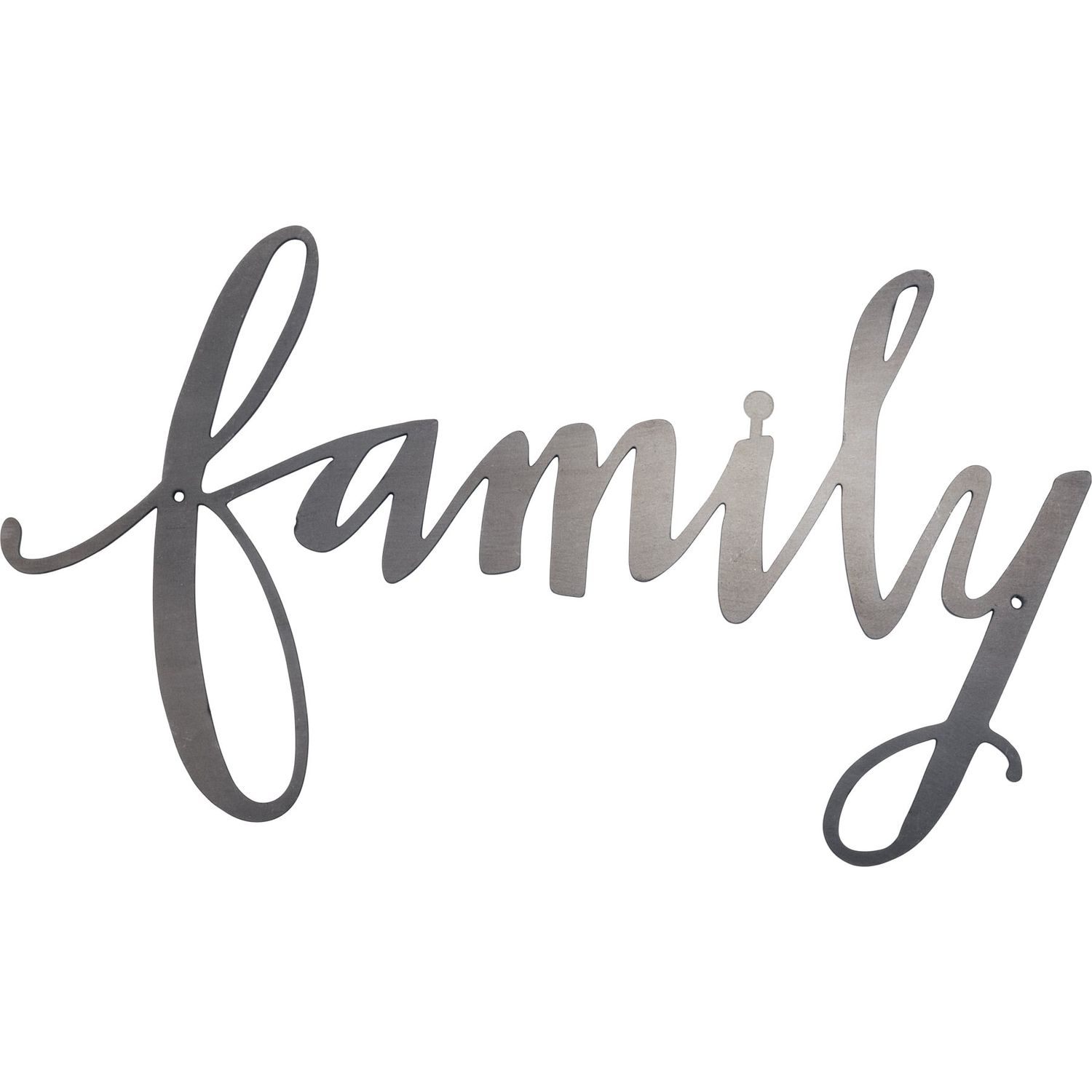 Metal Word Sign - Family
