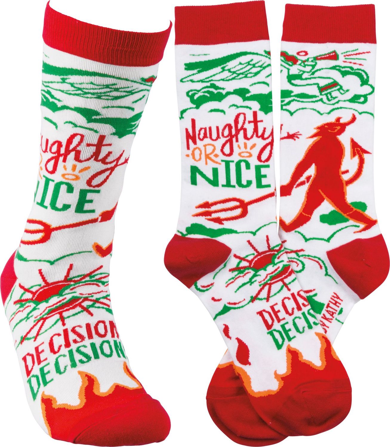 Christmas Socks - Naughty Nice
