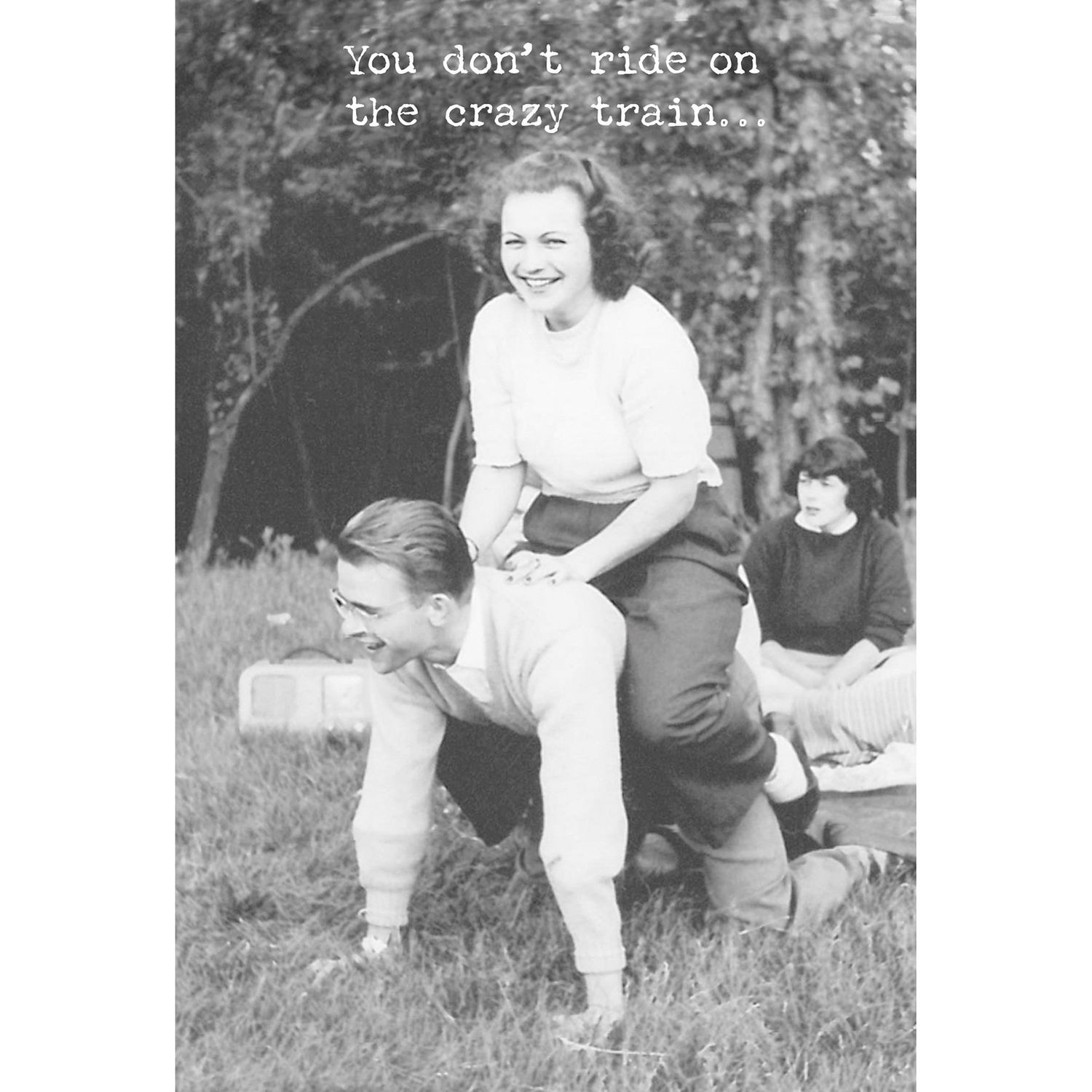 Greeting Card - Crazy Train